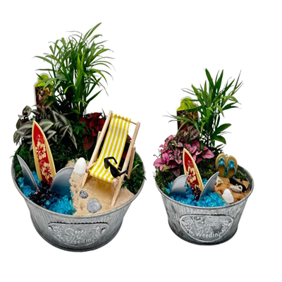 Shark Attack Fairy Garden